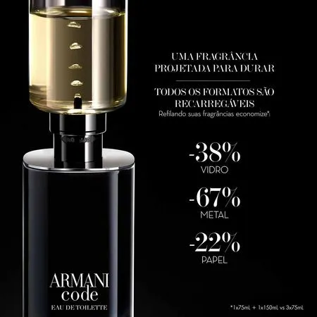 Perfume Masculino Armani Code Giorgio Armani Eau de Toilette 125ml - Imagem 6