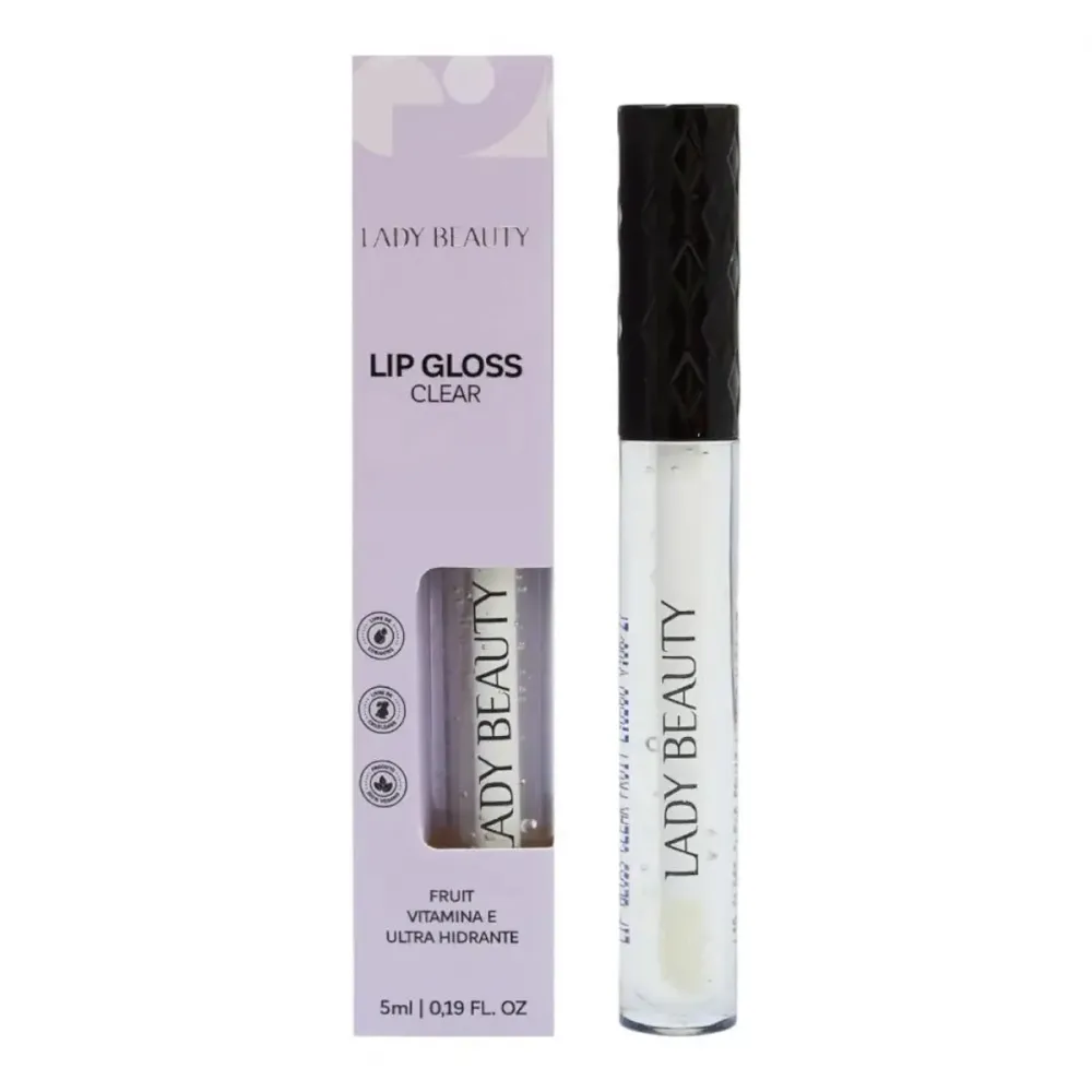 Lip gloss Clear- Lady Beauty - Imagem 2