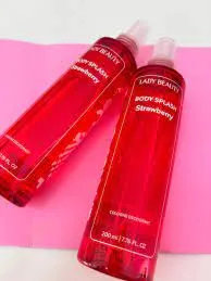 Body Splash Lady Beauty Strawberry - Perfume Refrescante Corporal 200ml - Imagem 2